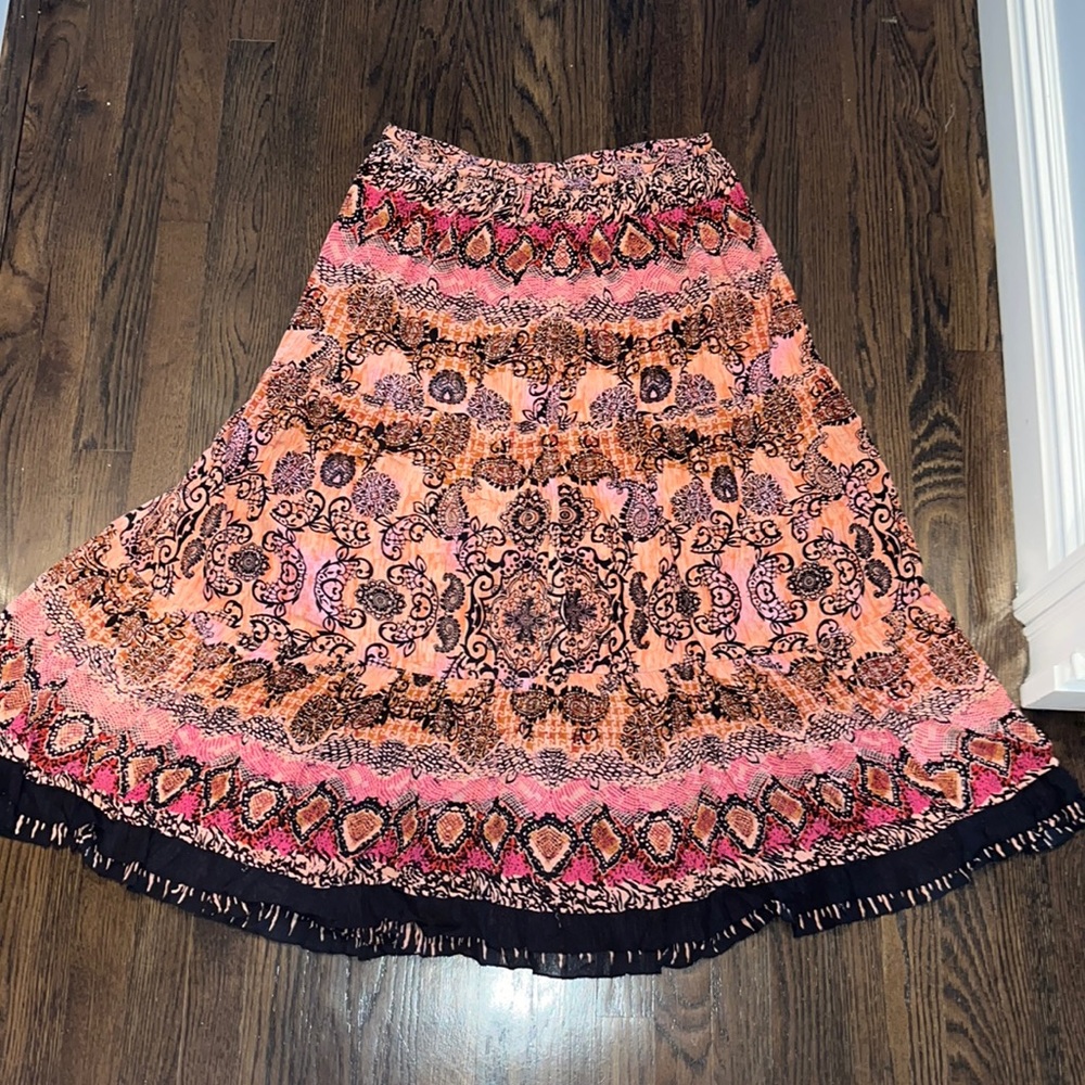 Flared maxi skirt